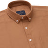 Men Rust Orange Oxford Shirt