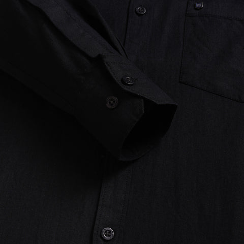 Men Black Linen shirt