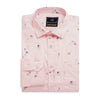Men Pink Floral Printed Full Sleeves Shirt