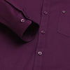 Men Purple Solid Cotton Shirt