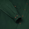 Men's Bottle Green Double Pocket Casual Shirt