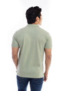 Men's Moss Green Polo Collar T-shirt.