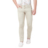 Men Cream Trouser With Patch Pocket