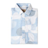 Geometric Blue Half Sleeves Printed Shirt
