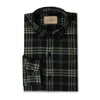 Men Black And Green Checked Flannel Shirt