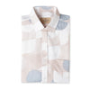 Geometric Peach Half Sleeves Printed Shirt