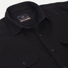 Men's Black Double Pocket Casual Shirt