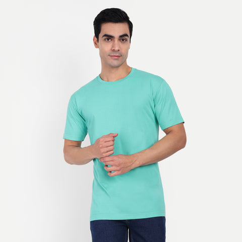 Sea Green Plain T-shirt