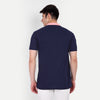 Men Pink White & Navy Blue Color Blocked Polo Collar t-shirt
