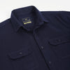Men's Navy Blue Double Pocket Casual Shirt